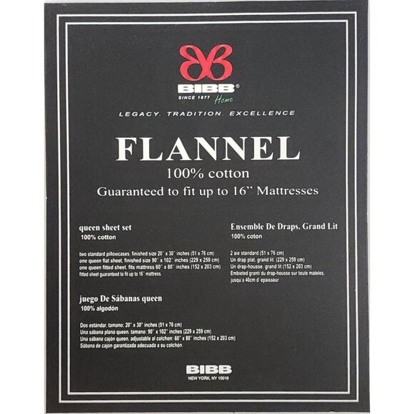 BIBB Home Winter Cotton Flannel Sheet Set Ivory Queen Size 4pc Hedgehog Print - Picture 2 of 10